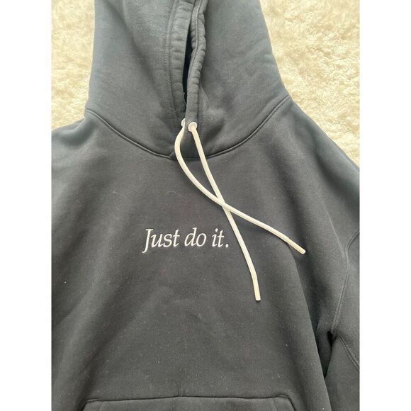 Nike Hoodie Black “Just Do It” size S - Picture 4 of 5